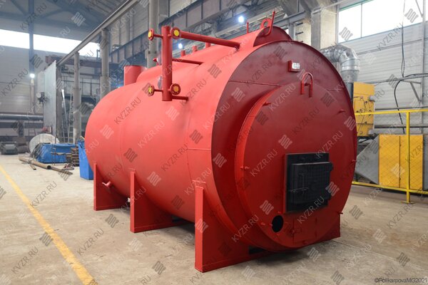 Твердотопливный парогенератор промышленный 1200 кг пара в час температура 115